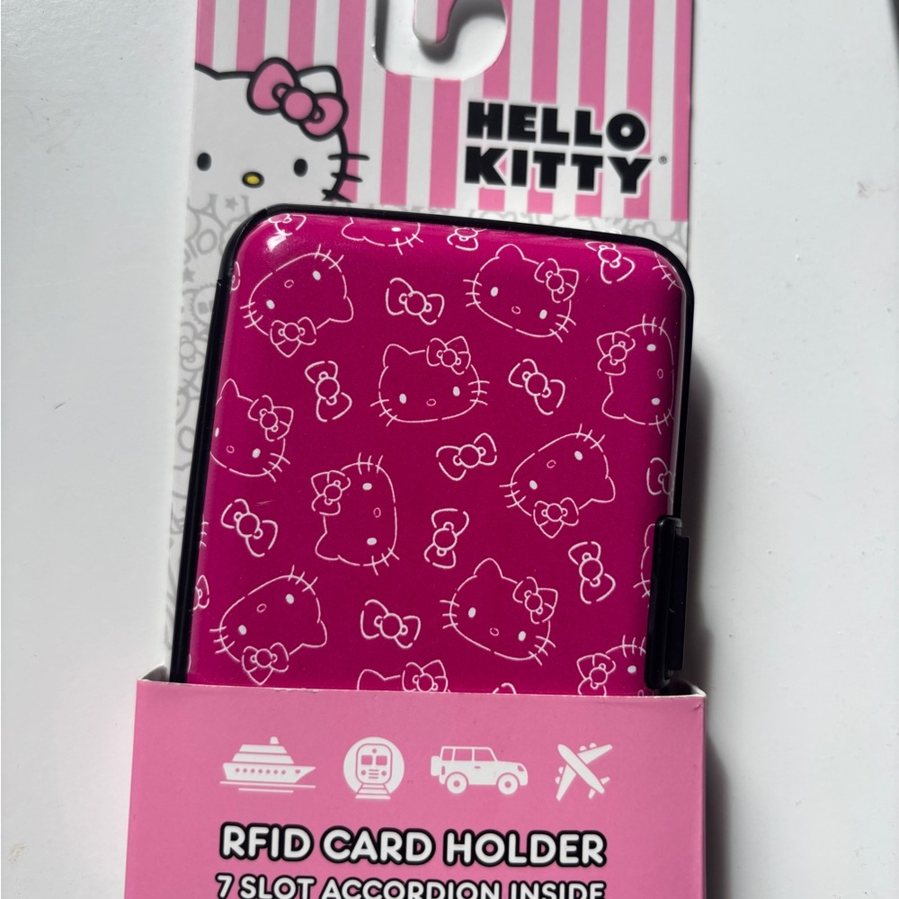 Hello Kitty Pink RFID Card Holder with Zipper